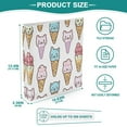 thumbnail image 5 of Cat Face Ice Cream 3 Ring Hardcover Binders 1.5in Round Rings for Letter-Size Folder Paper Organizer Pockets for Office Student Recipe, 5 of 9