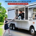 thumbnail image 7 of Acekid 36"W x 24"H Concession Window, Aluminum Alloy Food Truck Service Window with Awning Door & Drag Hook, Up to 85 Degrees Stand Serving Window, 7 of 7