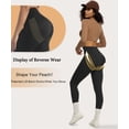thumbnail image 3 of Leggins Curvphilo para levantar glúteos, cintura alta con bolsillos, color negro, L, XL, 3 of 9