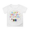 thumbnail image 3 of YUEHUA Back To School Season Shirt Loose Breathable O Neck Short Sleeve First Grade Rainbow Girls Boys 1st Grade Squad T-Shirt, 3 of 5