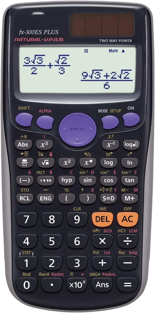 fx-300ES PLUS Scientific Calculator, Black - Walmart.com