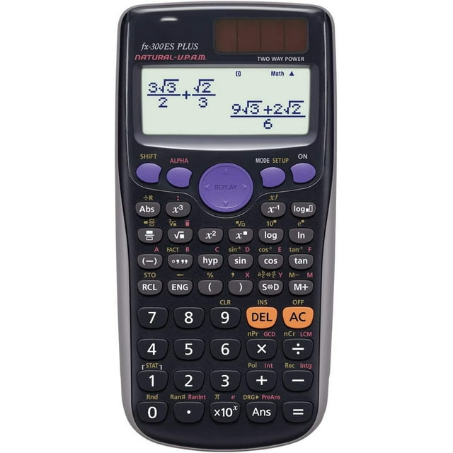 fx-300ES PLUS Scientific Calculator, Black