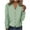 Green, variant on Jalioing Outwear for Women Fall Winter Button down Cardigan Casual Long Sleeve Crop Jacket