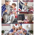 thumbnail image 3 of DolliBu Sparkle Eyes White Unicorn Plush with USA Flag Bandana - Super Soft United States of America Sparkle Eyes White Unicorn Patriotic Stuffed Animal - 8 Inches, 3 of 6