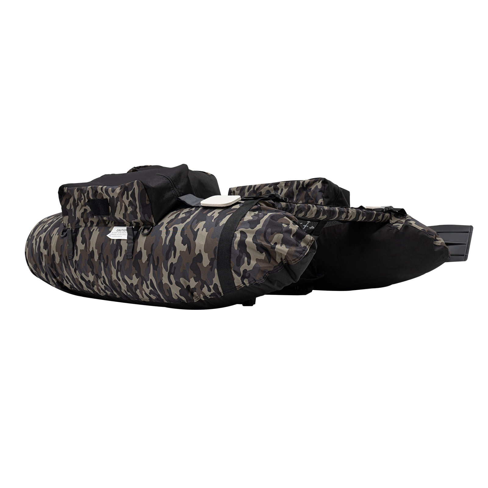 Camouflage Fishing Boat, Outdoor Fishing Boat, Inflatable Fishing Boat Oxford Cloth 53.5*41.3*21in Backrest Adjustable Angle: 90-180°