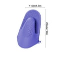 thumbnail image 4 of Silicone Oven Mitt Heat Resistant Glove | Thickened Non-Slip Hand Clip for Baking, Cooking, Grilling | Insulated, Durable Gray/Red/Blue | 20x13.5cm | 1 Pc, 4 of 6