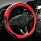 thumbnail image 5 of Funda de manillar con costuras de moda disponible en todas las estaciones, variedades de cuero y fibra de carbono para la cubierta del volante del automóvil., 5 of 5