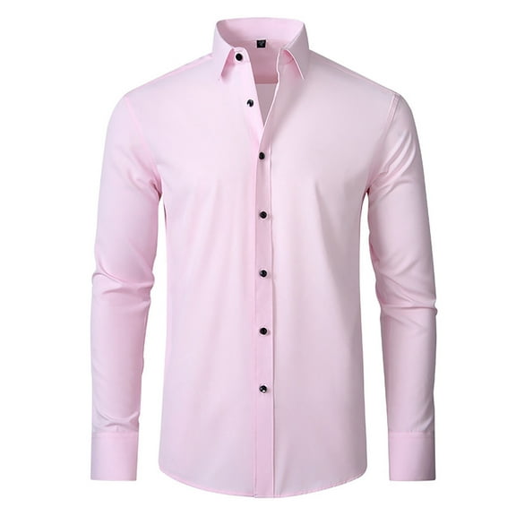 Polo Shirts for Men Tall Mens Tops Long Sleeve Athletic Swim Medium Long Sleeve Men Running Shirt Loose Work Tops Sleeved Shirts for Ling Shirt Casual Summer Mens Lightweight Pink 43