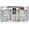 thumbnail image 4 of Freestanding Metal Folding Pet Gate, Large Portable Panels for Dog & Cat Security, Foldable Enclosure Gates for Puppies, Indoor & Outdoor Safety for Pets Tree of Life Tri-Fold Fence, 4 of 7