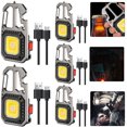 thumbnail image 4 of 5 Uds Mini COB Llavero 600LM Con Gancho Linterna Camping 500mAh (marrón Oscuro), 4 of 9