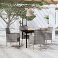 thumbnail image 4 of vidaXL 5 Piece Patio Dining Set Anthracite, 4 of 51