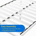 thumbnail image 5 of VENI 14" Heavy Duty Wide Metal Slat Deluxe Mattress Support Bed Frame Base C WhiteVENI 14" Heavy Duty Wide Metal Slat Deluxe Mattress Support Bed Frame Base C, White Twin, 5 of 9