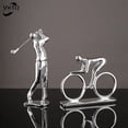 thumbnail image 2 of Nordic Sports Figures Resin Ornaments, Home Decor Crafts, Office Desk Figurines, Bookcase Sculpture, Crafts Gift My Lux Decor Round, 2 of 11