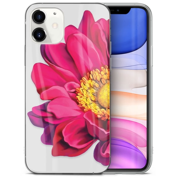 Caseyard TPU Clear Case for iPhone 13 with Spring Flower design phone cover
