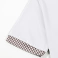 thumbnail image 7 of Men's Polo Shirt Short Sleeve Button Up Loose Fit Summer Outfits White Fashion Clothing for Man, 7 of 7