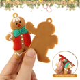 thumbnail image 2 of 12 Gingerbread Man, Gingerbread Decoration, Mini Gingerbread Ornament, Christmas Deco Pendant, Christmas Tree Hanging Decorations Pendant, 2 of 5