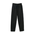 thumbnail image 1 of FAIWAD Womens Cotton Linen Jogger Pants Drawstring Elastic Waist Lightweight Cropped Pants Trousers, 1 of 2