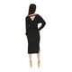 thumbnail image 3 of Vestido falda lápiz color Negro AMAD  Casual para mujer Talla S, 3 of 4