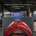 thumbnail image 3 of High Precision Body Weight Scale Smart Bathroom Scales with Large LCD Display(400lbs),Decorative for Bedroom-Glossy Red-Lipped With White Teeth, 3 of 4