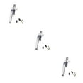 thumbnail image 4 of stanreset 1/2/3/5 Window Handle Home Hardware Lever Casement Locking Handles Convenience Balcony Handily Install Decorative Cap Gray Rustproof Left Silver 3PCS, 4 of 6