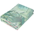 thumbnail image 6 of Hawaii Pink Flamingo Hand Towel Set of 2, Summer Green Leave Face Towel Tropical Floral Flower Brazilian Decoration Gift for Bathroom Kitchen Girl Woman Party, 6 of 6