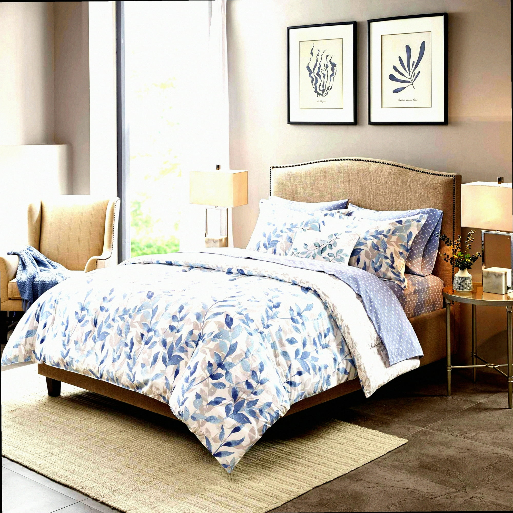 Blue twin size comforter sale