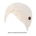 thumbnail image 4 of Minnieouse Paquete de 4 diademas de moda cómodas con botones, diademas elásticas de estilo musulmán de una sola capa para mujer Accesorio para el cabello Beige Minnieouse AP008790-06B, 4 of 6
