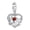 MOM, variant on ROSIANNA 925 Sterling Silver Charm for Women Bracelet Heart-Shaped Spiral Pendant