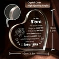 thumbnail image 3 of Gifts for Mom, Mom Christmas Gifts - Acrylic Keepsake 3.9x3.9 Inch - I Love You Mom Birthday Gifts from Son - Best Mothers Day Valentines Day Gifts for Mom, 3 of 5