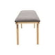thumbnail image 3 of Banca Oviedo Color Gris Para 2 Personas Exterior o Interior Estilo Natural, 3 of 5