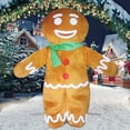 thumbnail image 2 of Disfraz de mascota de hombre de jengibre para Halloween y Navidad para adultos, disfraz de dibujos animados elegante para cosplay, traje de actuación, vestido de fiesta de Año Nuevo para carnaval, 2 of 5