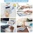 thumbnail image 7 of Fdelink High-Value Mechanical Keyboard Calculator Blue,Creative Colorful Candy Colored Electronic Calculator 12 Digit Large Lcd Display and Big Round Buttons Typewriter Mechanical Key Calculator, 7 of 7
