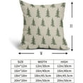 thumbnail image 5 of Christmas Tree Pillow Covers 18x18 Set of 2 Red Xmas Rustic Style Winter Print Decorative Outdoor Pillowcases Farmhouse Vintage Holiday Decorations Throw Cushion Case Decor for Couch Sofa Bed, 5 of 6