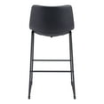 thumbnail image 5 of Smart Barstool Black Barstool, Transitional Style, Plush and durable faux leather fabric, Plywood, Indoor Bar, 5 of 5
