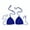 Blue, variant on Womens Swim Tops Women's Solid Color Casual Hand Crocheted Swimsuit Bikini Top Beige L