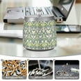 thumbnail image 6 of Yayeee Ashtray with Lid for Cigarette Smokeless Stainless Steel Home Ash Holder, Beige Floral, 6 of 7