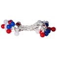 thumbnail image 2 of Vickerman 25 Red-White-Blue G30 LED Light on Green Wire, 16' Christmas Light Strand, 2 of 4