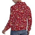 thumbnail image 3 of Hoodies for Men - Festive Reindeer Long Sleeve Comfrt Men'S Fashion Hoodies & Sweatshirts, Sweatshirts for Men Hoodies Pullover Clothing Clothes with Pouch, 3 of 7
