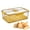 Yellow, variant on Bread Storage Container with Airtight Lid - Bread Box for Kitchen Countertop, Time Recording Bread Keeper for Homemade Bread, Bagel, Cookies, Cupcakes-grey