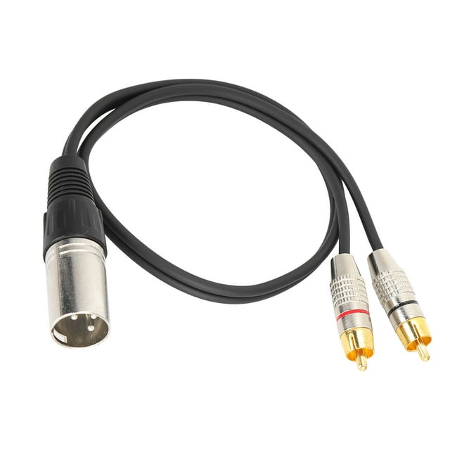 Cable XLR Macho A Phono RCA, Cable De Separación De Audio Duradero Profesional De PVC + Metal Para Conectar La Salida De Línea Del Amplificador Para La Consola Mezcladora
