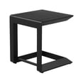 thumbnail image 3 of Pangea Home Leaf Modern Aluminum Patio Side Table in Powder Coated Black, 3 of 5