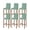 Green, variant on Black White Plaid Bar Stool Covers Set of 4, Modern Minimalist Geometric Checkered Stretch Washable Bar Chair Covers with Backs, Removable Pub Counter Height Chair Cover for Kitchen Dining Room Cafe