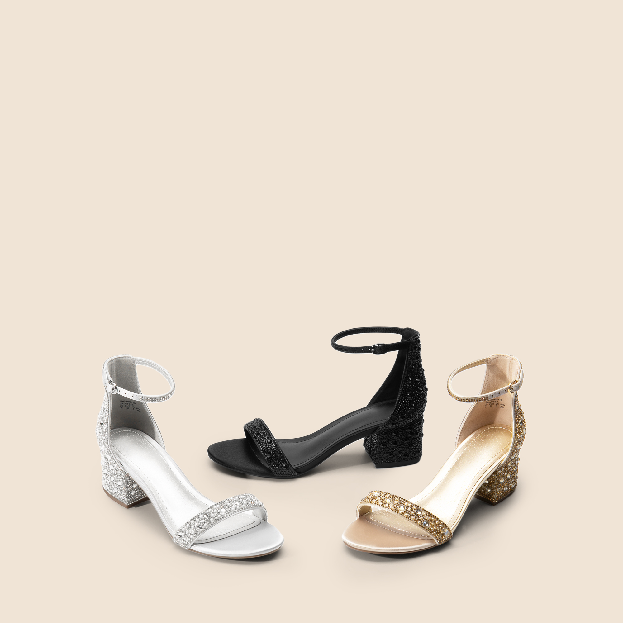 Burudani Women's Low Block Heel Open Toe Sandals photo 3