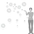 thumbnail image 2 of Flower Pattern Wall Decal Stickers, 2 of 4