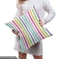 thumbnail image 4 of Ambesonne Abstract Fabric by the Yard Upholstery, Colorful Rainbow Stripes, 2 Yards, Multicolor, 4 of 4