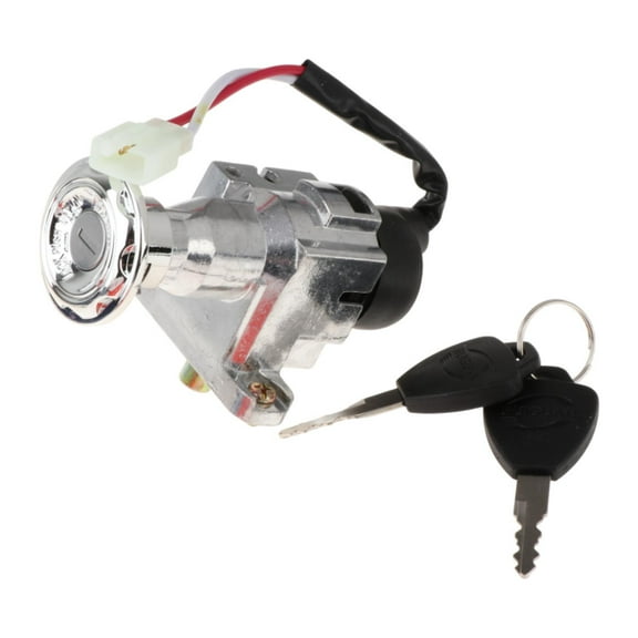 Luwecf Electric Lock Set Easy to Install Ignition on/Off Lock Set for Moped 10 to 19mm