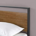 thumbnail image 3 of Zinus Suzanne Metal and Wood Platform Bed with Headboard / Box Spring Optional / Wood Slat Support, Full, 3 of 12