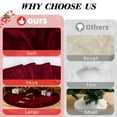 thumbnail image 6 of Sanmadrola Christmas Tree Skirt Red Luxury Ruffled Velvet Plush Fur Skirts Christmas Decorations Indoor Xmas Ornaments Holiday Decor for Home Party Holiday Decorations, 36in, 6 of 7