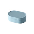 thumbnail image 1 of Naiovety Caja de almacenamiento de cepillos, estuche portátil impermeable a prueba de polvo, contenedor, accesorio de ducha para baño al aire Cocina y Comedor Azul, 1 of 6