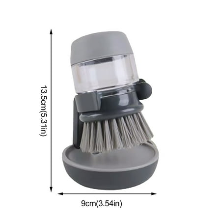 

BMForward Kitchen Brush with Holder for Pot Pan Soap Dispensing Palm Brush Storage Set
